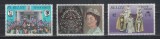 Set 3 timbre Belize 1977 &ndash; Jubileul de Argint al Reginei Elisabeta a II-a (Silver Jubilee) -A62