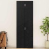 VidaXL Dulap de depozitare Stejar negru 80 x 41 x 225 cm Lemn compozit 3394517