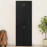 VidaXL Dulap de depozitare Stejar negru 80 x 41 x 225 cm Lemn compozit 3394517