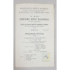 AL 4-LEA CONCURS HIPIC NATIONAL, PROGRAM OFICIAL - 1914