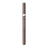 Creion pentru sprancene automatic Brow This Way 2-in-1 002 Medium Brown, 0.25g, Rimmel London
