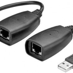 Adaptor prelungitor USB la CAT5 EXTENDER max. 40m USB2-EXT-ETH-40M