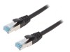 Patch cord S/FTP Cat6a Cu PUR Negru 20m, Logilink