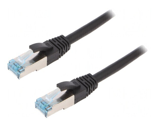 Patch cord S/FTP Cat6a Cu PUR Negru 20m