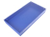 Cutie de Depozitare Transparentă Albastră 295x175x42mm