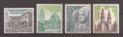 Spania 1969 - Obiective turistice, MNH foto