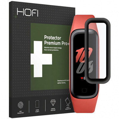 Folie Protectie Ecran HOFI pentru Samsung Galaxy Fit2 R220, Plastic, Hybrid, 0.3mm, 7H, Neagra foto