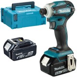 Makita DTD172RTJ - Masina de insurubat cu impact cu 2 acumulatori Li-Ion 18 V 5 Ah 180 Nm M5-M16 valiza speciala