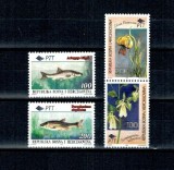 Bosnia Herzegovina 1995 - Fauna-flora locala, flori, pești, serie neuzata