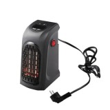 Aeroterma TIESSA&reg; 400W, Programabila 12h, Display LED, Negru, de Perete, Interior, &lt;10m&sup2;