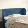 VidaXL Tăblie pat cu aripioare albastru &icirc;nchis 93x23x78/88 cm textil 3116904