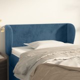 Gossi tablie pat cu aripioare albastru inchis 93x23x78/88 cm textil