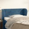 vidaXL Tăblie pat cu aripioare albastru &icirc;nchis 93x23x78/88 cm textil 3116904