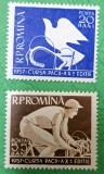 TIMBRE ROMANIA MNH LP430/1957 -CURSA PĂCII- Serie simpla