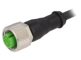 Cablu Conectare M12 4 PIN 25m 30VAC 4A PUR