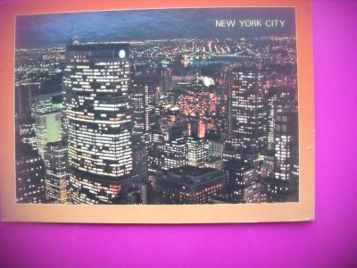 HOPCT 7723 NOCTURNA NEW YORK CITY -STAMPILOGRAFIE/FRANCATURA-SUA-AMERICA DE NORD -CIRCULATA foto