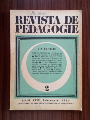 Revista de pedagogie Nr. 2/1980 foto