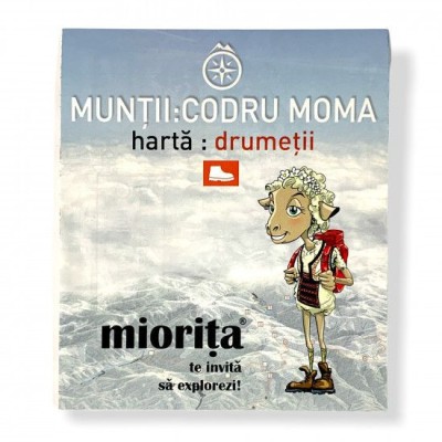 Muntii Codru Moma Harta Drumetii M 1 : 100.000 foto