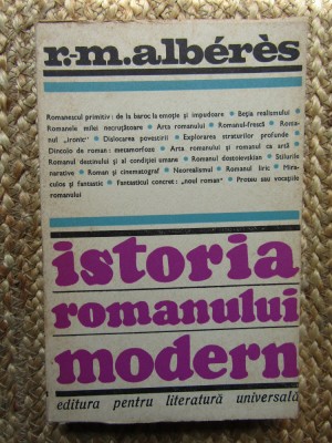 Istoria romanului modern R. M. Alberes foto