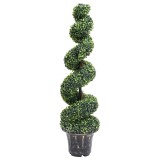 Cumpara ieftin Planta artificiala de cimisir cu ghiveci, verde, 117cm, spirala