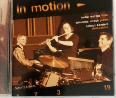 In Motion &lrm;&ndash; In Motion NM / NM cd muzica jazz contemporan Schulte, Germania, 2002