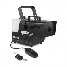 Beamz Rage 1000, generator de fum 1000W, 125 m?/min, 2l, telecomanda, capacitate rezervor 2l foto