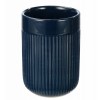 Suport pentru periute dinti, pensule, din ceramica, albastru marin, Sepio