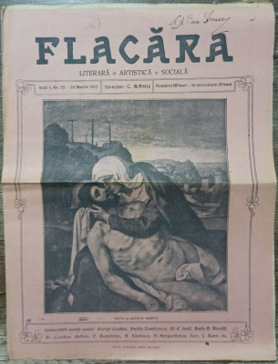 Revista Flacara// anul I, no. 23, 24 martie 1912 foto