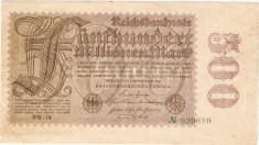 GERMANIA 500 Milioane Mark / 1923. foto