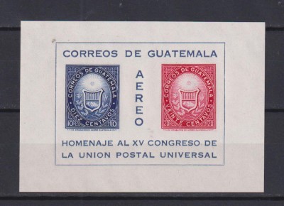 GUATEMALA 1964 U.P.U MI.BL.7 MNH foto