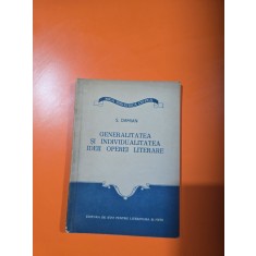 Generalitatea și individualitatea ideii operei literare - S. Damian