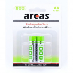 Acumulatori Reincarcabili Arcas R6 AA NI-MH 1,2V - 800mAH 2buc-Set foto