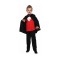 Costum carnaval Gotic Vampir pentru copii cu pelerina si bluza, 5 - 6 ani (110/120 cm)