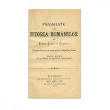 Eudoxiu Hurmuzachi, Fragmente din istoria rom&acirc;nilor, Tom I și III, 1879 - 1900