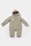 Salopeta de iarna pentru bebelusi, Winter muselin, 100% bumbac - Verde, BabyCosy (Marime: 12-18 Luni)