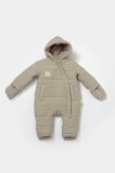 Cumpara ieftin Salopeta de iarna pentru bebelusi, Winter muselin, 100% bumbac - Verde, BabyCosy (Marime: 6-9 luni)