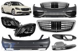 Pachet Maybach potrivit pentru Mercedes S-Class W222 2013-2020 cu faruri LED Performance AutoTuning