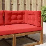 vidaXL Perna pentru canapea de exterior 3 pcs Roșu Poliester 900886