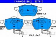 Set placute frana, frana disc ATE 13.0460-7110.2 foto