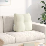 vidaXL Perna pentru spate Crem 45 x 24 x 50 cm Catifea 42014380