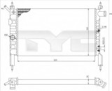 Radiator, racire motor OPEL ASTRA F Hatchback (53, 54, 58, 59) (1991 - 1998) TYC 725-0018