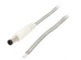 Cablu Electric 2x0,5mm2 DC 5,5/2,1 Mufă Dreaptă Transparentă, Bq Cable