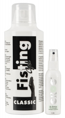 Set Fisting Gel 500 ml si Toy Cleaner Eros 50 ml foto