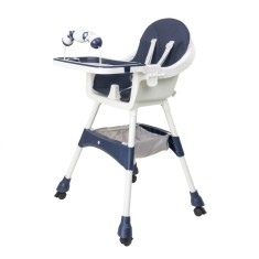 Scaun de masa copii 5-72 luni, capacitate 50kg, albastru