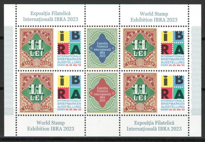 Romania 2023 Mi 8193 klb MNH - Targul International de Timbre IBRA 2023, Essen
