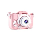 Cumpara ieftin Aparat foto pentru copii,rezolutie 1080P HD,ecran 2 inch,12 MP + SD card inclus - Roz