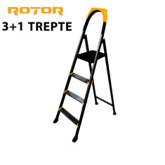 Scara metalica pliabila 3+1 Trepte Rotor, platforma metalica, maxim 150 kg