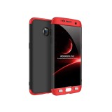 Husa Samsung Galaxy S7 Edge GKK 360, Negru/Rosu, Carcasa Protectie, Policarbonat, Anti-zgarieturi