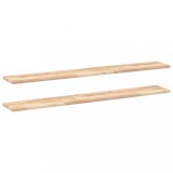Cumpara ieftin Rafturi plutitoare 2 buc. 120x20x2cm lemn masiv acacia netratat