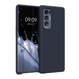 Husa Kwmobile pentru OPPO Find X3 Neo, Silicon, Albastru, 55200.186